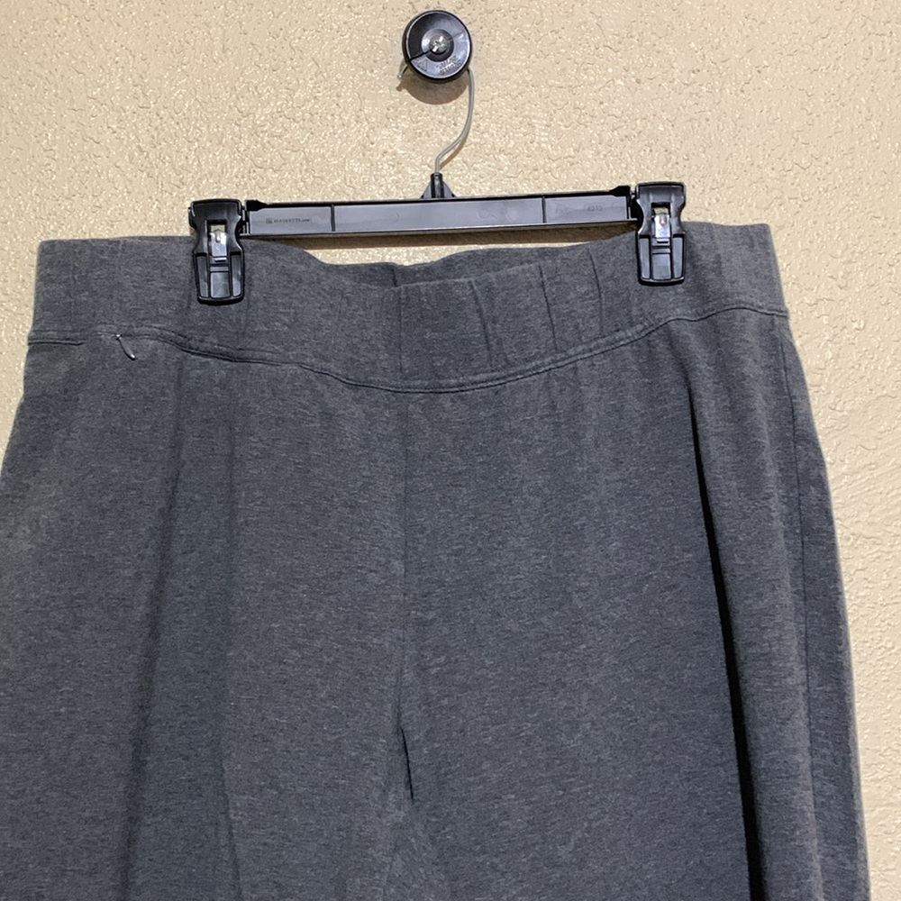 Lands' End Capris Stretch Pants Gray 2X Starfish Crop Straight Cotton Spandex - Picture 4 of 16